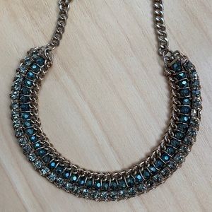 Blue and gold necklace